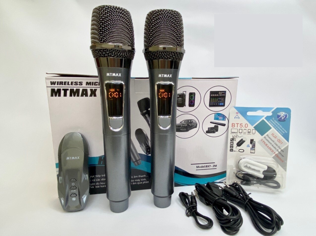 Micro karaoke dành cho ô tô MTMax BX7-2 Micro