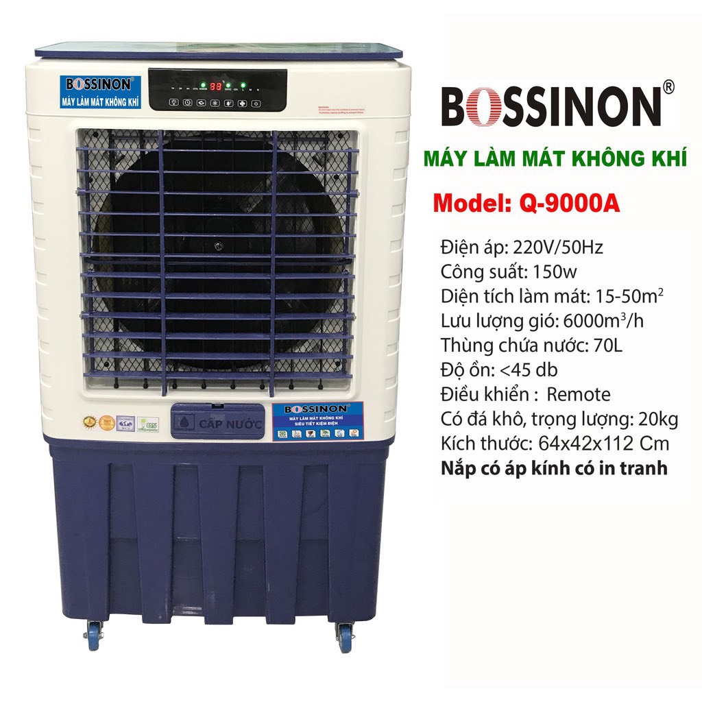 Quạt làm mát Bossinon Q-9000A điều hòa không khí