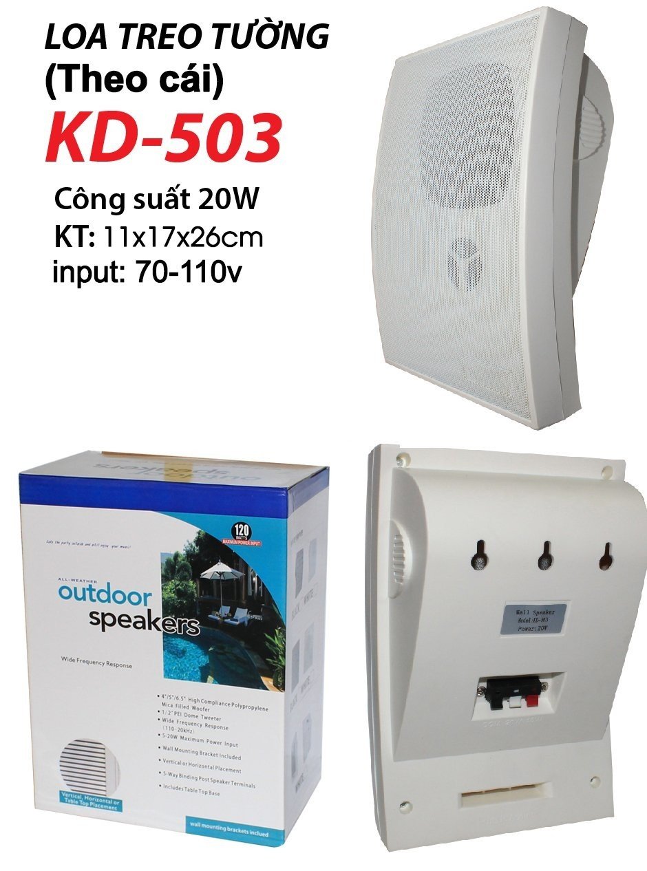 Loa treo tường Ceiling Speaker KD-503 (Theo cái)