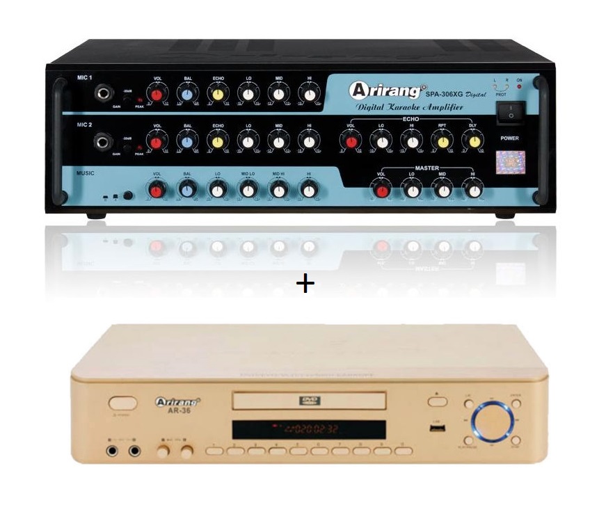 Combo Amply Arirang SPA-306XG Digital + Đầu karaoke Arirang AR-36